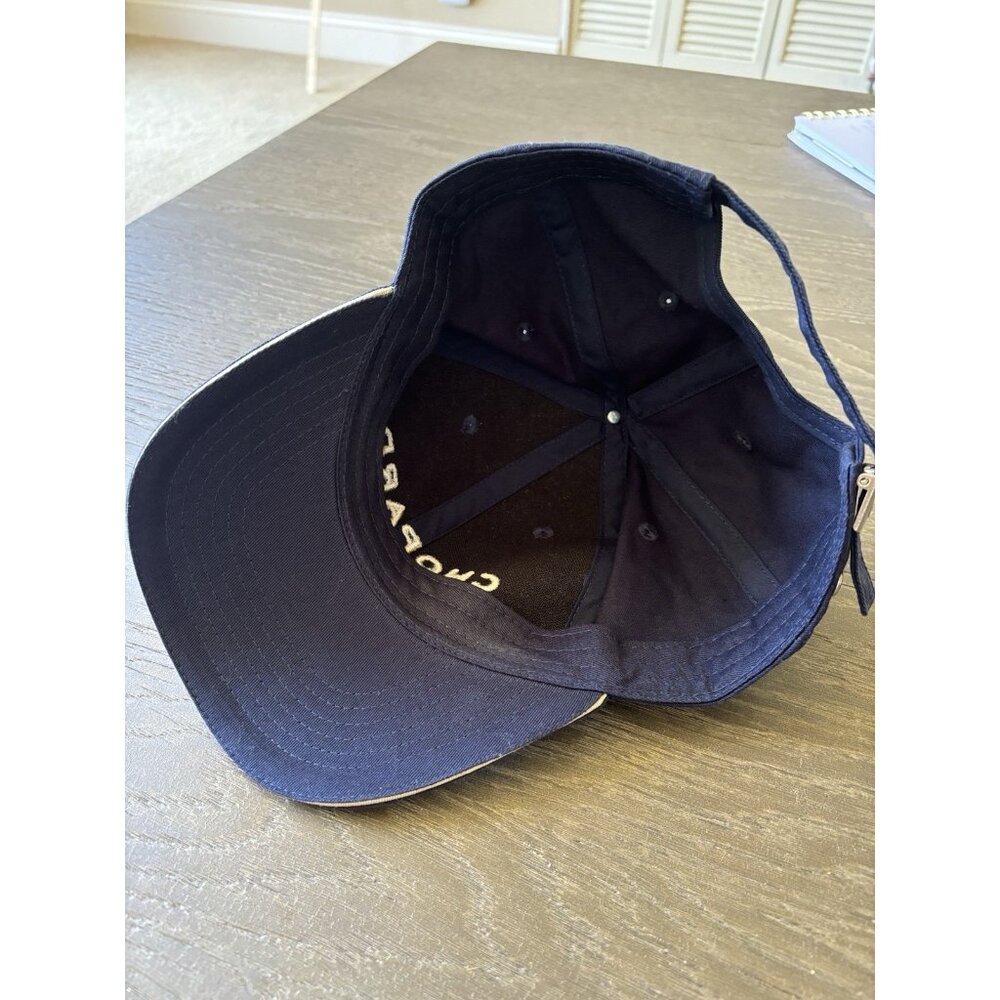 Chopard Baseball Watch Cap Hat Navy Blue Designer Adjustable Embroidered Logo - Picture 7 of 9
